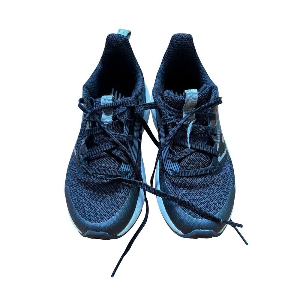 New Balance Sneakers Size 10.5W Wide Toddler Boy Black White Laces